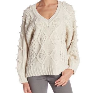 Molly Bracken Cream Knit Sweater